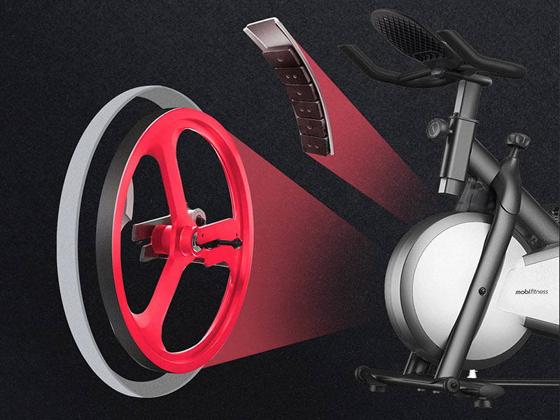 Magnetic indoor bike clearance